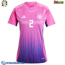 Fotballdrakt Dame Tyskland Antonio Rudiger #2 Bortedrakt EM 2024 Kortermet